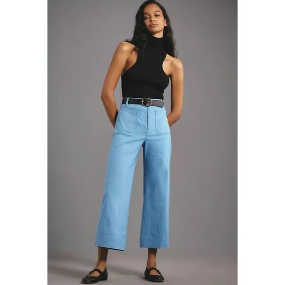 The Colette Cropped Wide-Leg Trousers by Maeve Saphire 29 - Picture 2 of 2